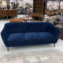 Steel Blue Bucket Sofa