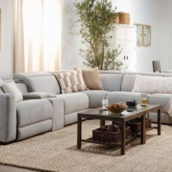 Chanel Grey 6 Piece Modular Sectional  Original purchase price $4k