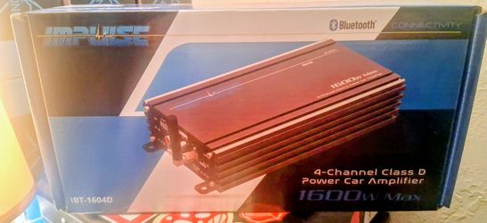 Impulse Bluetooth 1600 Watts 4 Ch Amplifier Brand New In The Box