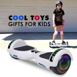 Hoverboard, 6.5" Self Balancing Scooter Hover Board with Bluetooth Wheels LED Lights for Kids Adults