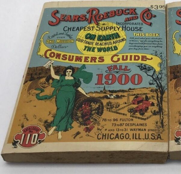 Vintage Sears Roebuck and Co Consumers Guide 1900 Book