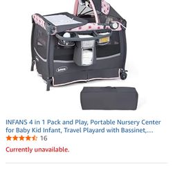 INFANS 4 In 1 Pack And Play 