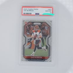 2020 Prizm Joe Burrow Psa 10