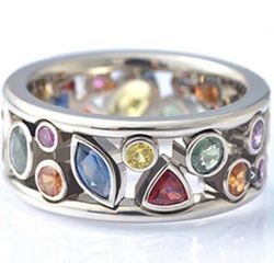 Multicolor Gems Ring