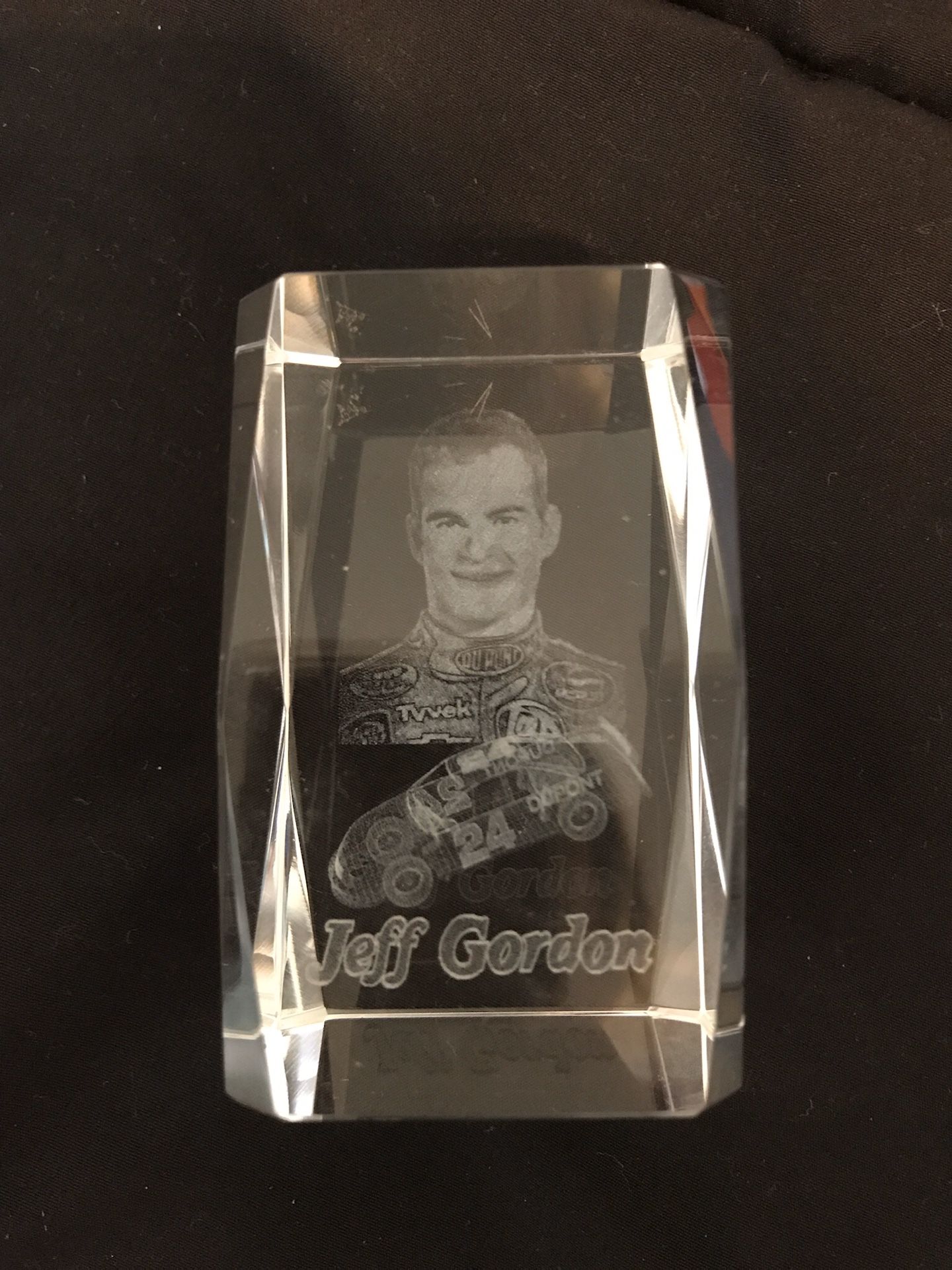 Jeff Gordon hologram paperweight