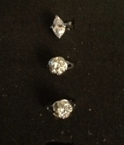 925 silver rings on crystal