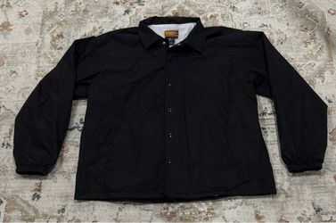 Black Snap-Button Coach Jacket