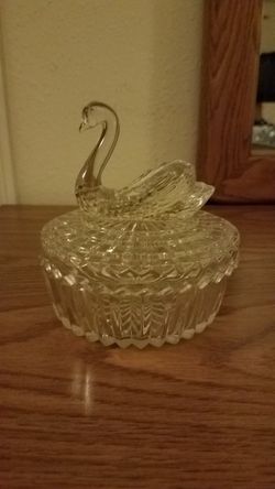 Swan glass Bowl