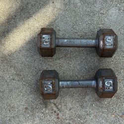 Dumbbells Hex Cast Iron 2 (10lbs)