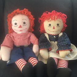 Raggedy Anne and Andy Dolls 