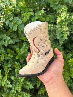 ostrich baby boots