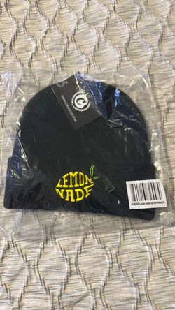 Lemonnade by Cookies Black Acrylic Knit Beanie Hat One Size Embroidered Logo NEW