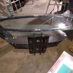 Glass TV table