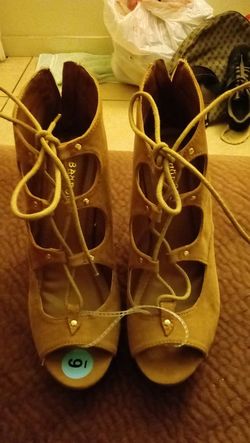 Corset Lace Up Platform Shoes