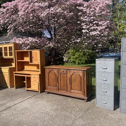 Garage Cleanout! Desks, Cabinets, Filing & Storage – Bundle Deal! 