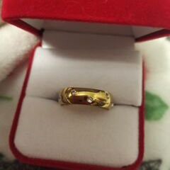 New Ring Gold Plated Over Stainless Steel Unisex Size 9 $15