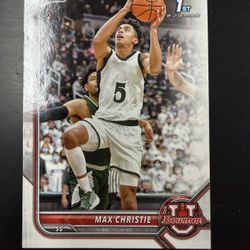 2021-22 Bowman University #23 Max Christie 1st Bowman
