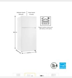 Seasons ENERGY STAR 18cu.ft. 30in. Top-Freezer Refrigerator, White