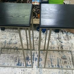 Nice Black Metal Accent end Tables