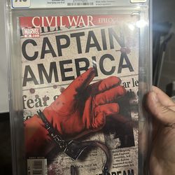 Marvel Comics Captain America #25 graded 9.8