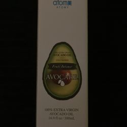 Atomy Avocare 100% Extra Virgin Avocado Oil – 500 mL (16.9 fl oz), Cold Pressed