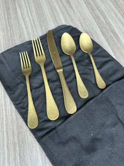 MEPRA Dolce Vita Vintage Ora Gold 5-piece Cutlery Set