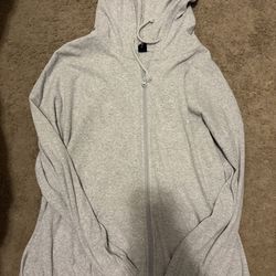 Light Grey Zip Up Hoodie