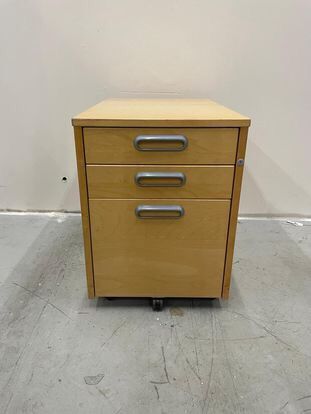 Rolling Filing Cabinet Office Organizer File Storage 3 Drawer (26.25" x 17.25" x 23.25")