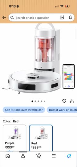Martine Robot Vacuum with Self-Empty Base