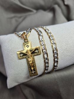 Beautiful Men's sets 14K Gold Laminated Hypoallergenic Waterproof Non Tarnish Excellent Quality Jewelry  Prices Are On Description