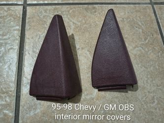 95-98 Chevy/ GM Interior door mirror covers* Maroon*