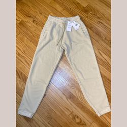 Reebok Classics Natural Dye Casual informal stucco Pants New Beige Sz Small 