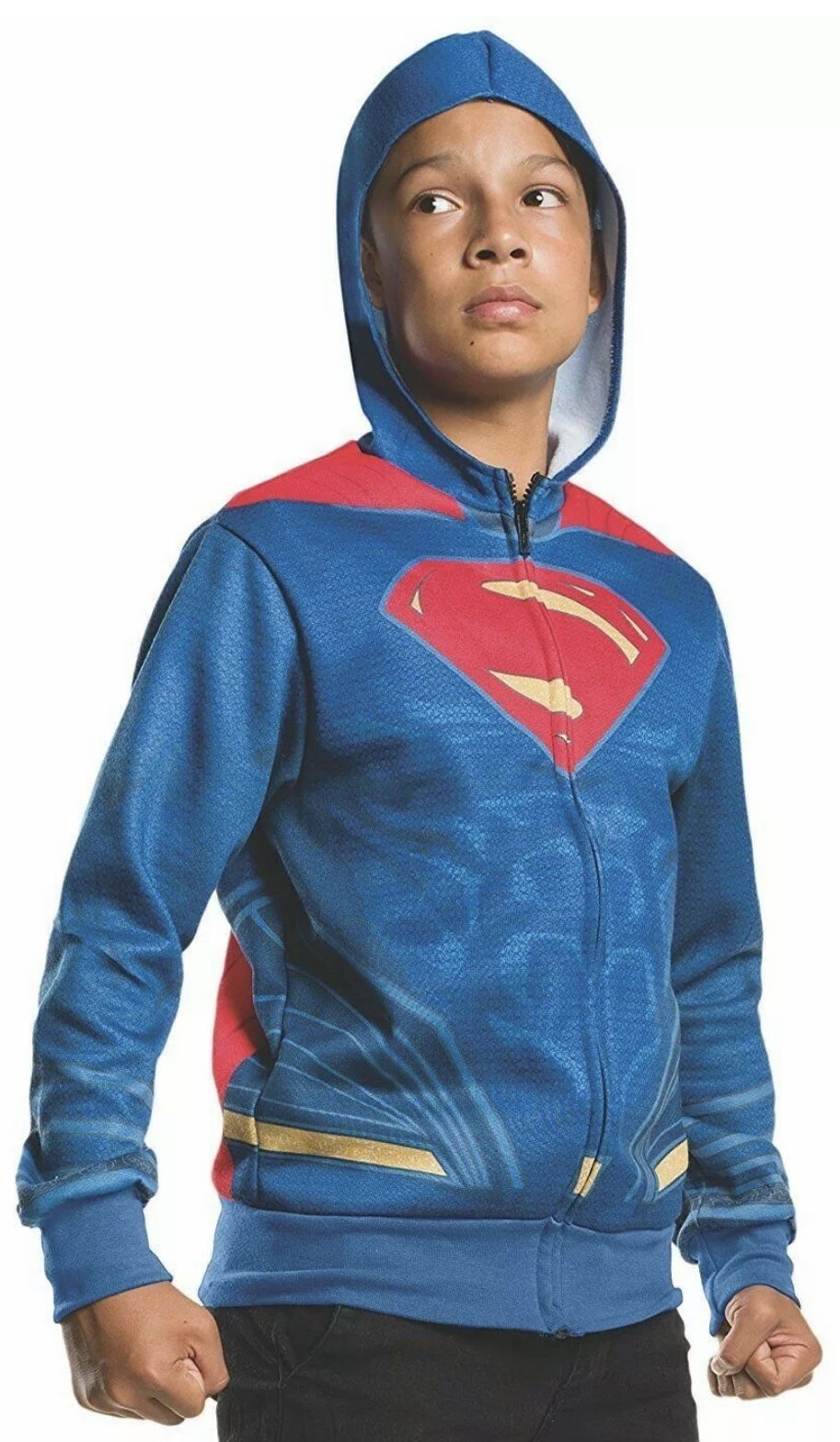 Rubie's Costume Batman v Superman: Dawn of Justice Superman Child Hoodie, Medium.