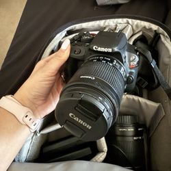 Canon EOS Rebel SL1 w/3 Lenses