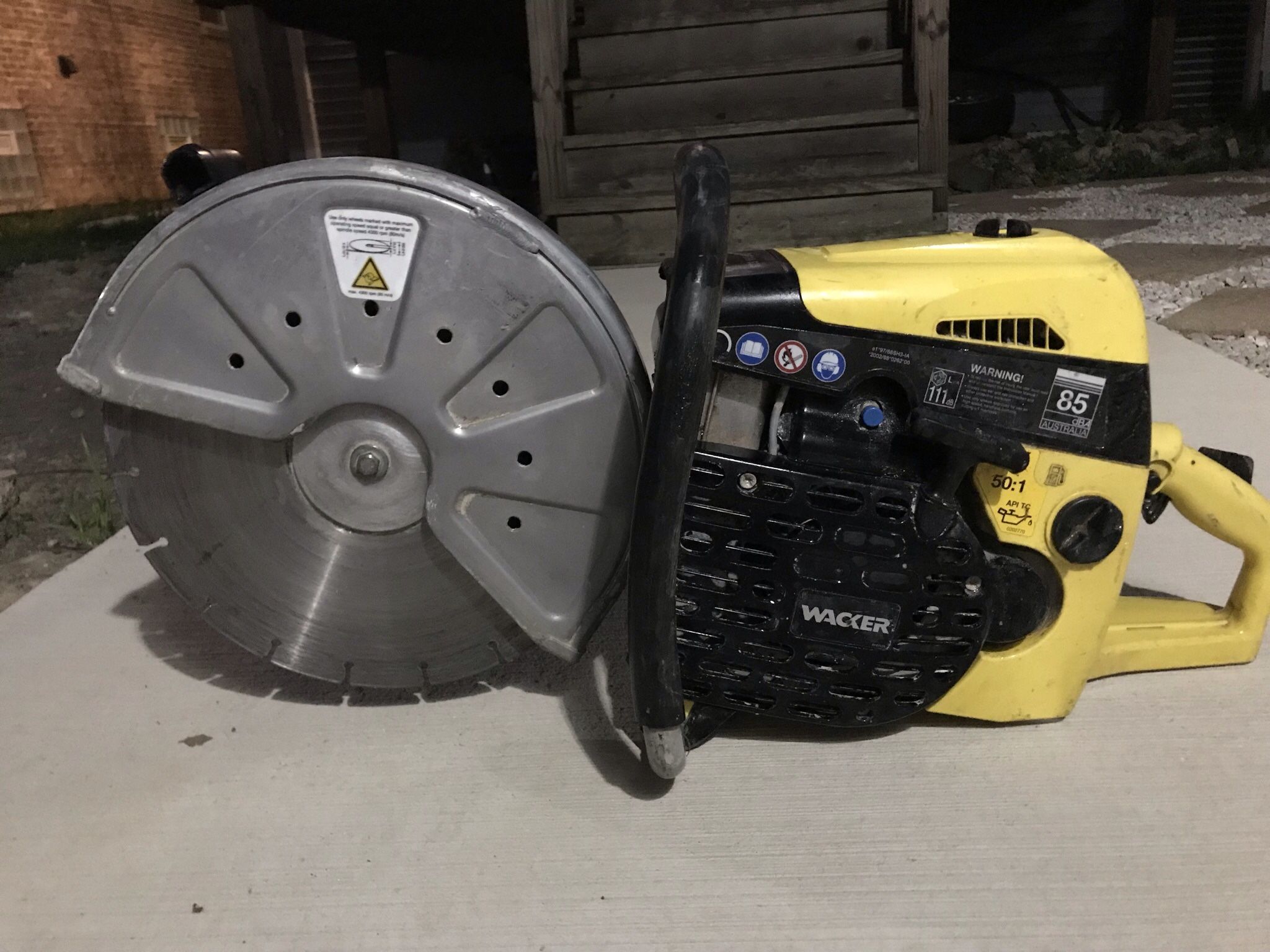 Wacker concrete 2024 saw bts 1035