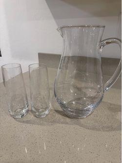 Jarra y vasos princes house