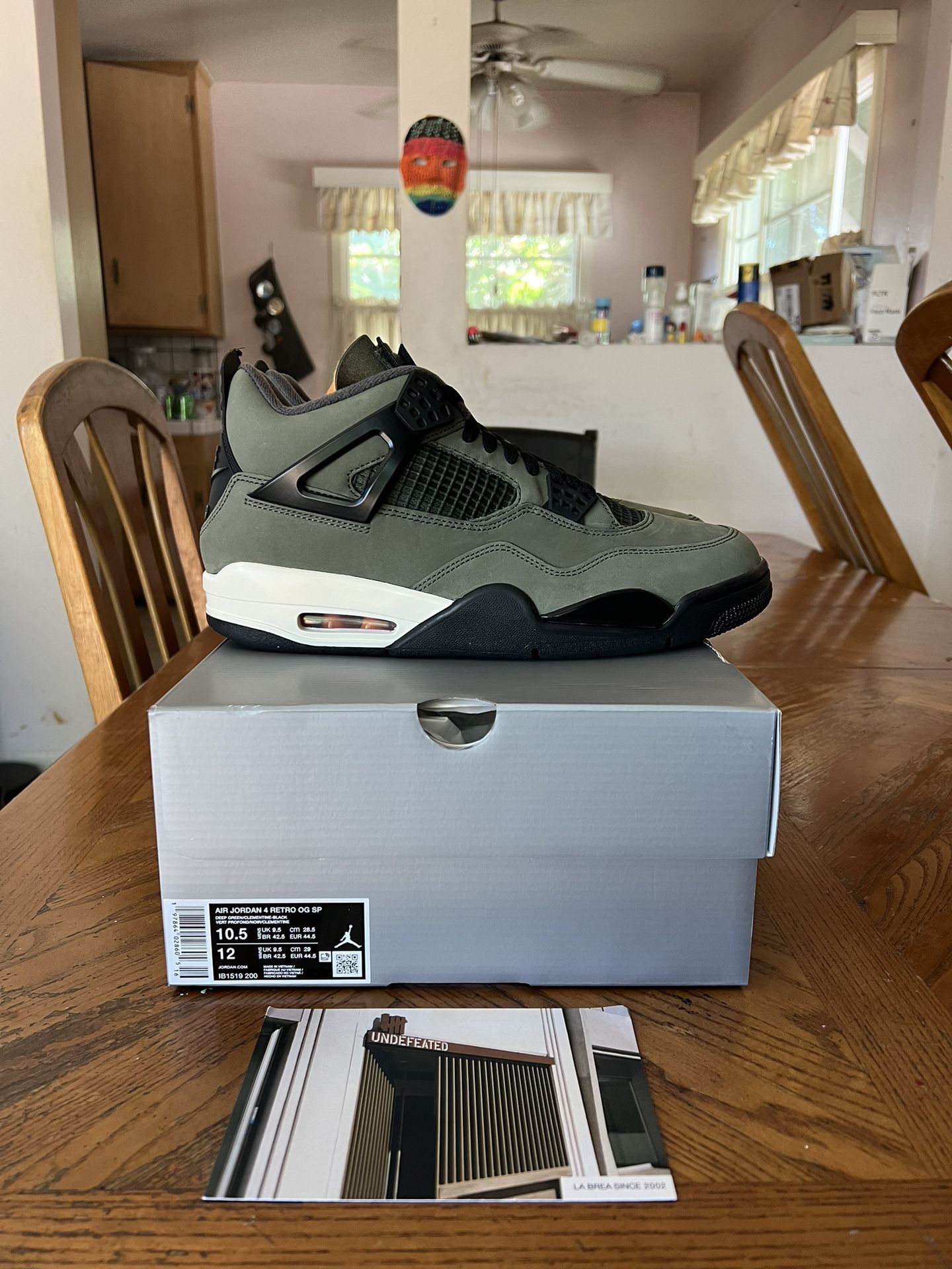 Jordan 4 Retro OG x Undefeated (2025) Size 10.5