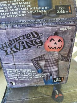 Haunted Living 12 ft Pumpkin Scarecrow Inflatable
