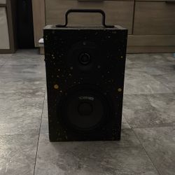 Quarter Rack Speaker, Black Yellow Splatter 
