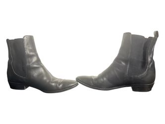 Archive Black Leather Ankle Boots