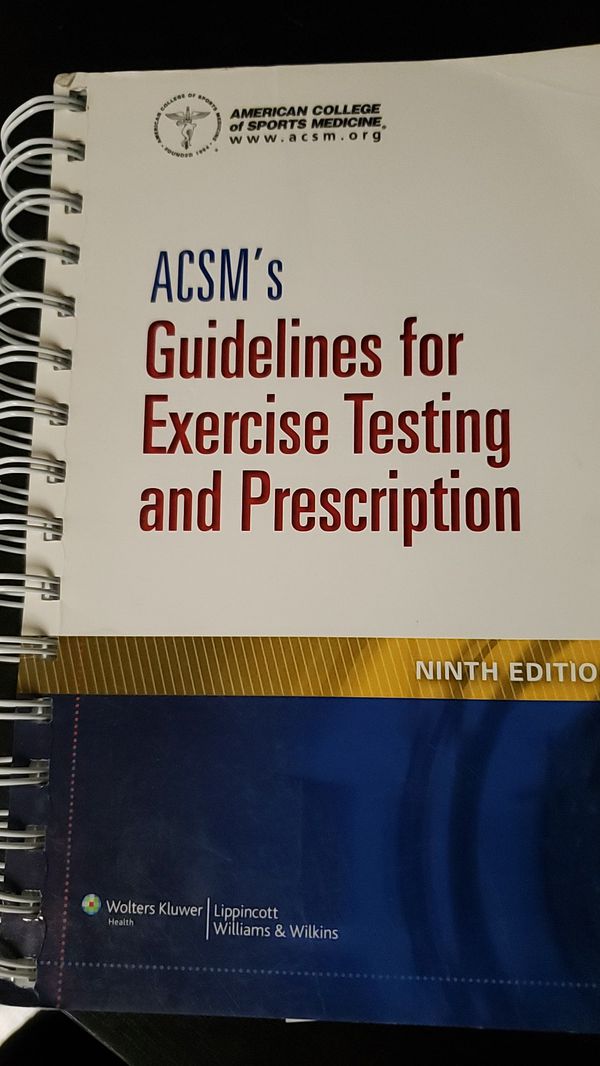 Acsms Guidelines For Exercise Testing And Prescription 9th Edition