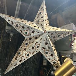 Large Metal Hanging Star