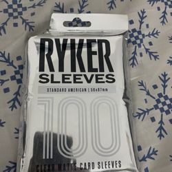 Ryker StandAmerican Board Game Sleeves Card Protectors (100 Qty, Clear, 56x87mm