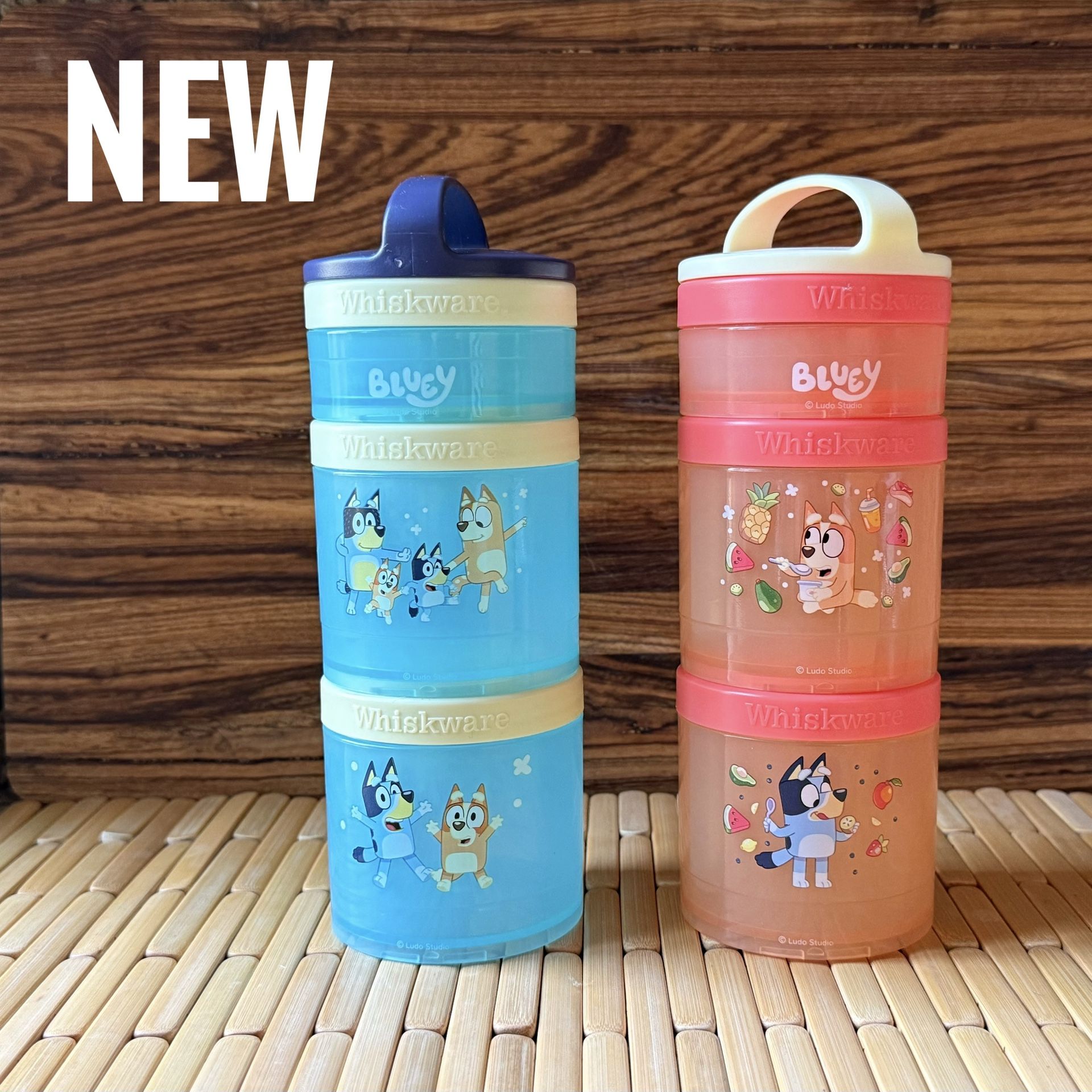 New Bluey Stackable Snack Containers