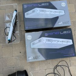 Three Grow tents, lights and fans 