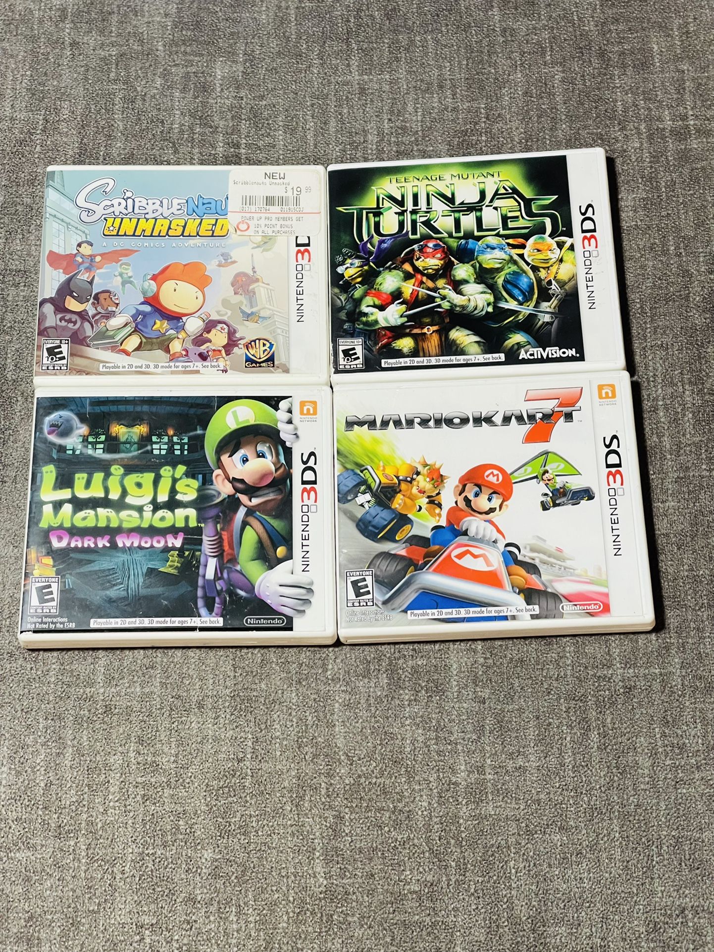 Nintendo 3DS game case’s
