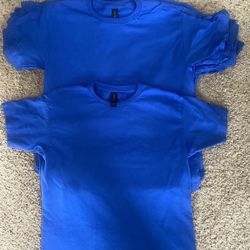Gildan 100% cotton.  Royal Blue youth size XL  