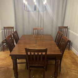Dining room table with 8 chairs