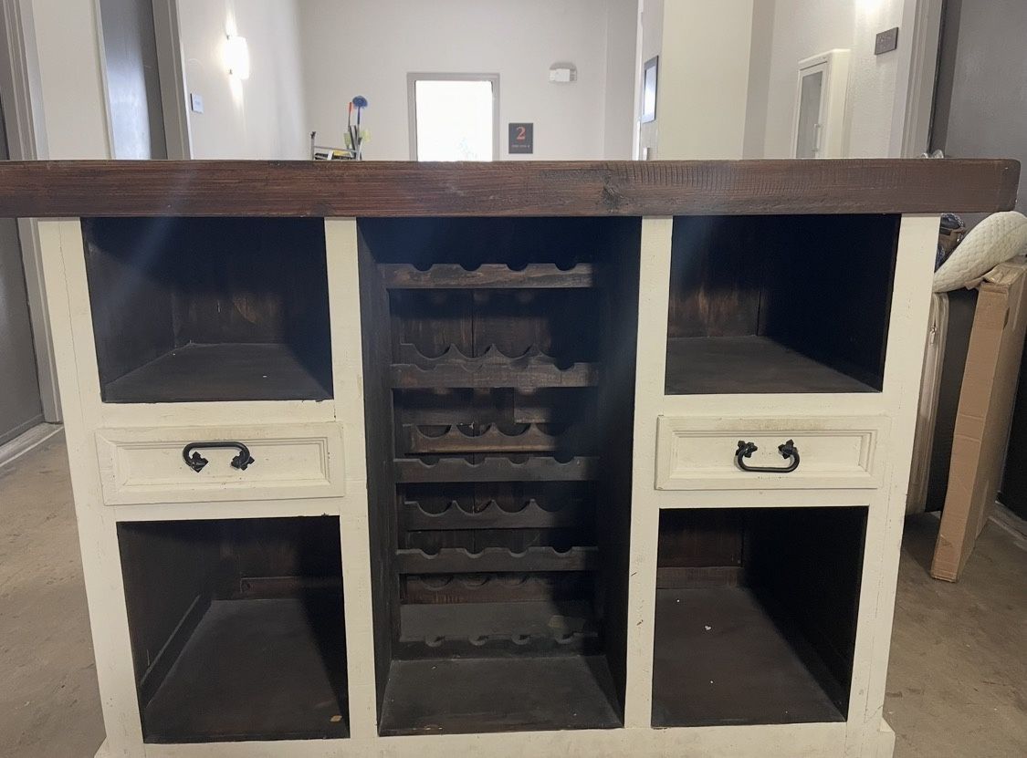 Ardent Home Bar in Aged White