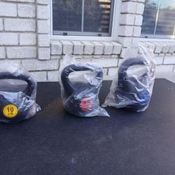 Kettlebells 3 Set 45lb Total